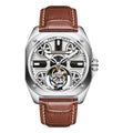 43mm diameter manual tourbillon movement made of sapphire, glass, stainless steel material