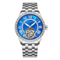 43mm diameter automatic tourbillon movement made of sapphire, glass, stainless steel material